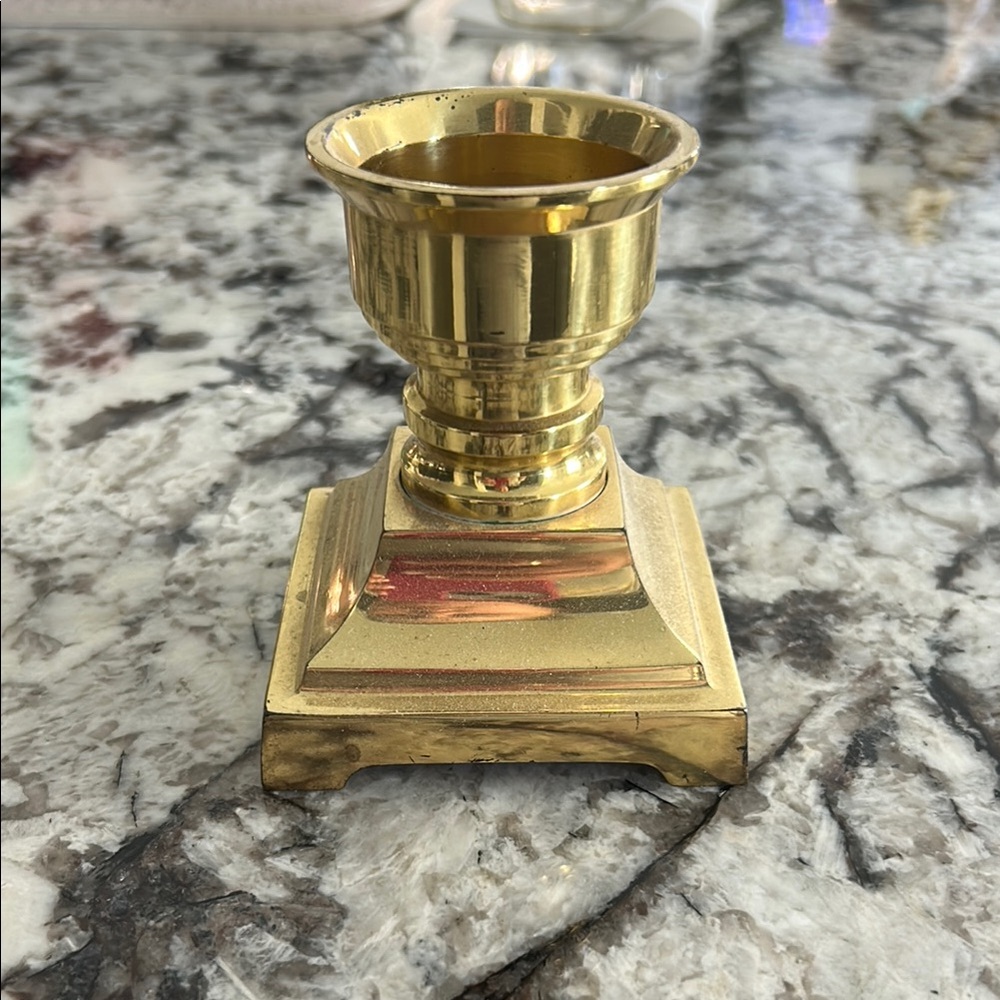 Elegant Gold Candle Holder